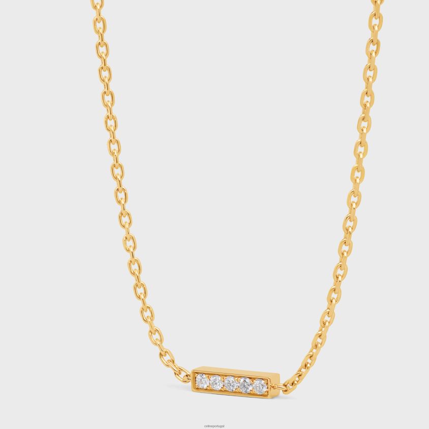 mulheres acessórios CELINE pulseira de linha em diamantes ouro amarelo e branco T204R1395