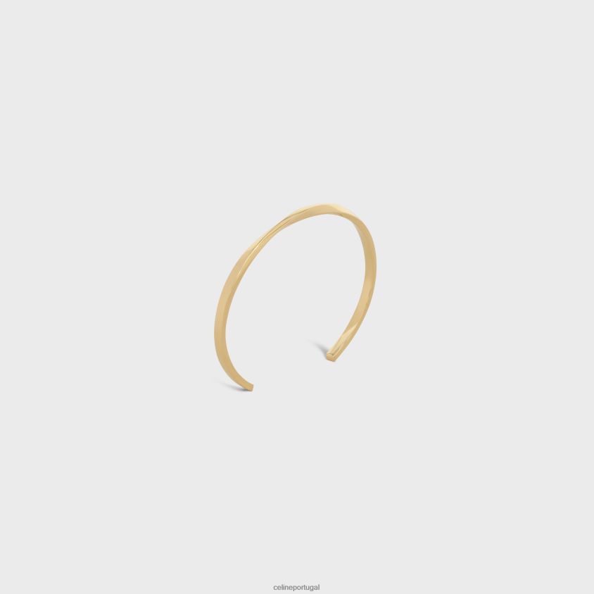 mulheres acessórios CELINE pulseira de torção em ouro amarelo T204R1406