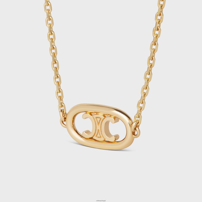 mulheres acessórios CELINE pulseira maillon triomphe em ouro amarelo T204R1384