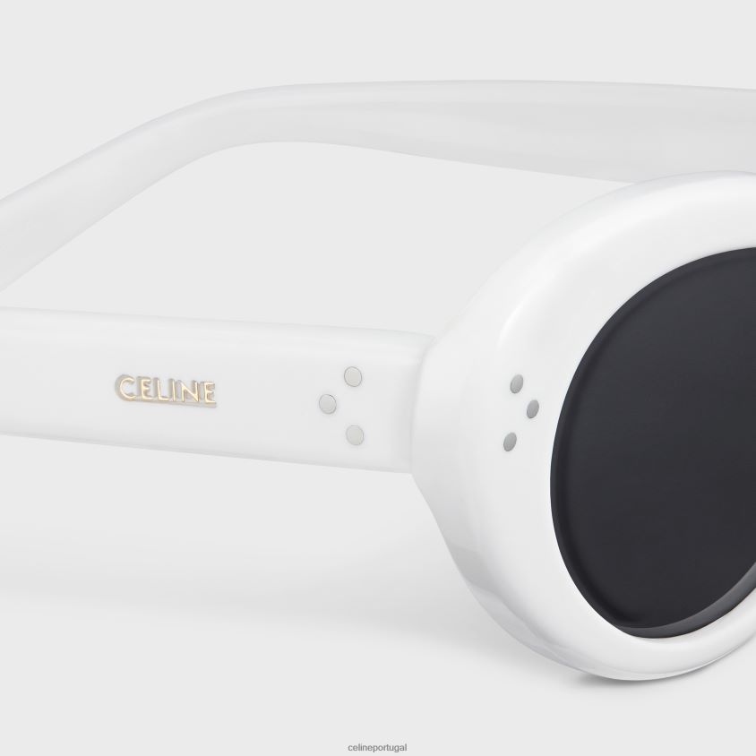 mulheres acessórios CELINE óculos de sol cat eye s193 em acetato branco T204R1134