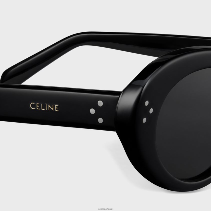 mulheres acessórios CELINE óculos de sol cat eye s193 em acetato preto T204R1132
