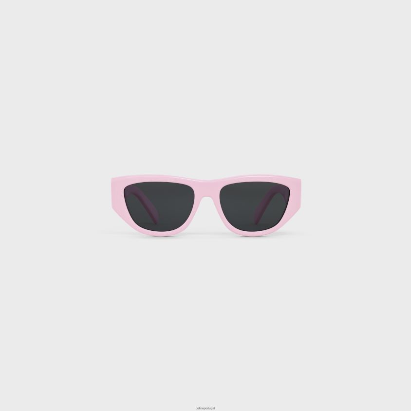 mulheres acessórios CELINE óculos de sol monochroms 06 em acetato luz rosa T204R1041