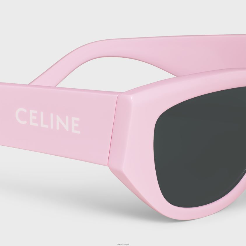 mulheres acessórios CELINE óculos de sol monochroms 06 em acetato luz rosa T204R1041