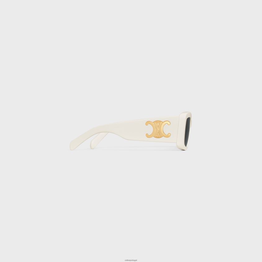 mulheres acessórios CELINE óculos de sol triomphe xl 01 em acetato marfim T204R1033