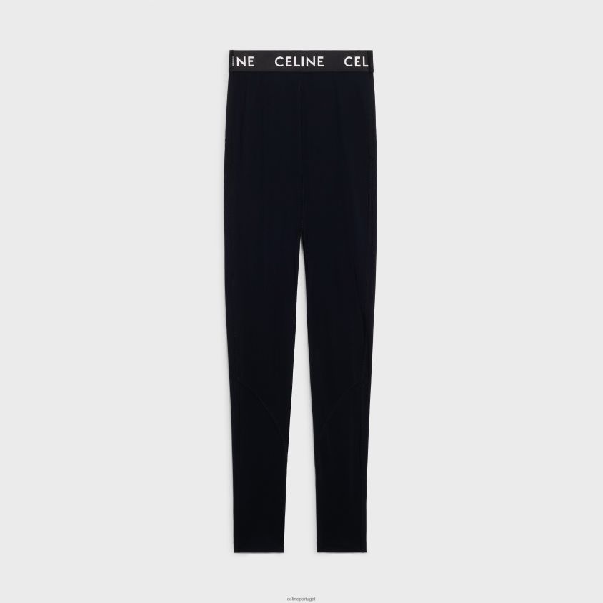 mulheres vestuário CELINE camisa técnica legging preto T204R884