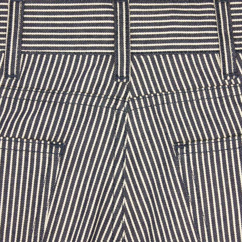 mulheres vestuário CELINE Jane jeans queimado com listras de nogueira enxaguado T204R854