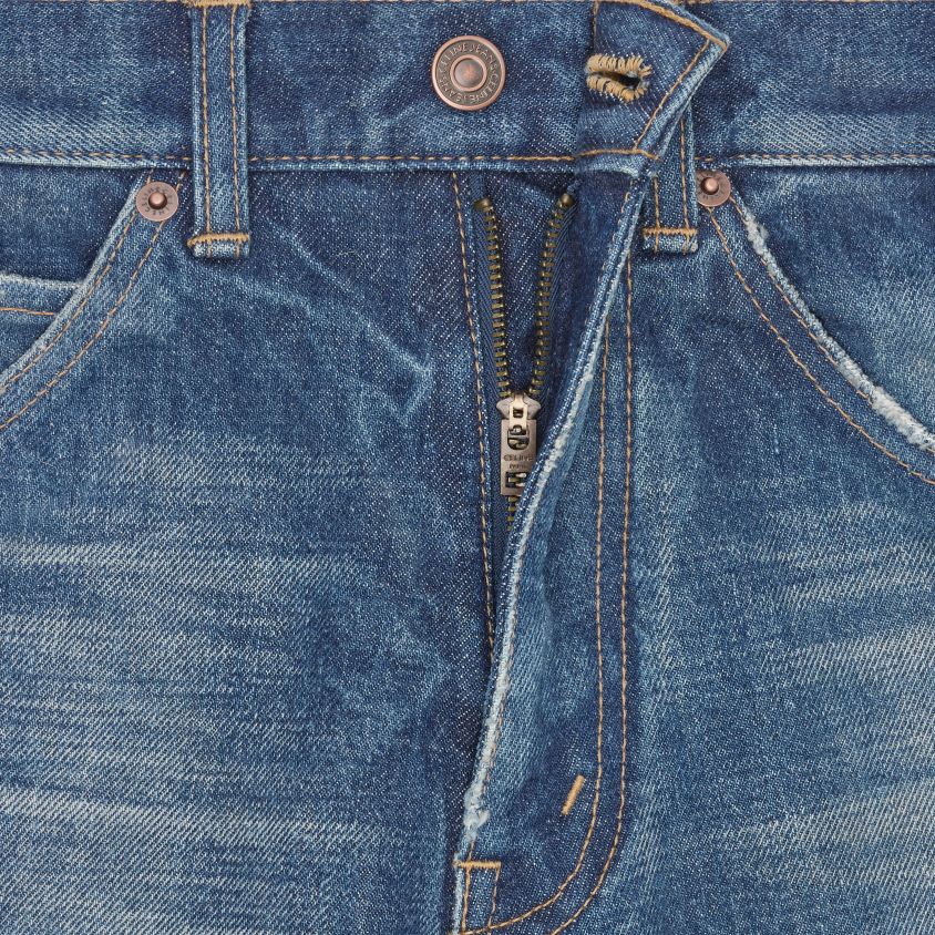 mulheres vestuário CELINE calça jeans flare em sarja jeans lavagem união escura T204R864