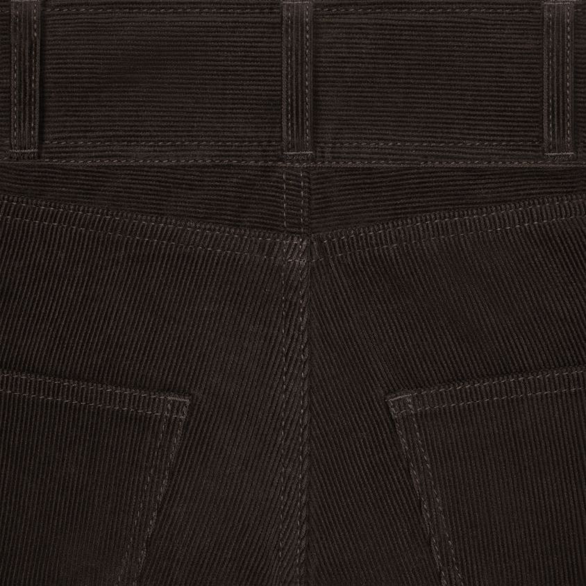 mulheres vestuário CELINE calça jeans flare jane veludo cotelê lavagem crua T204R850