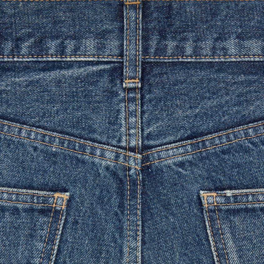 mulheres vestuário CELINE calça jeans flare serge lavagem união escura T204R863