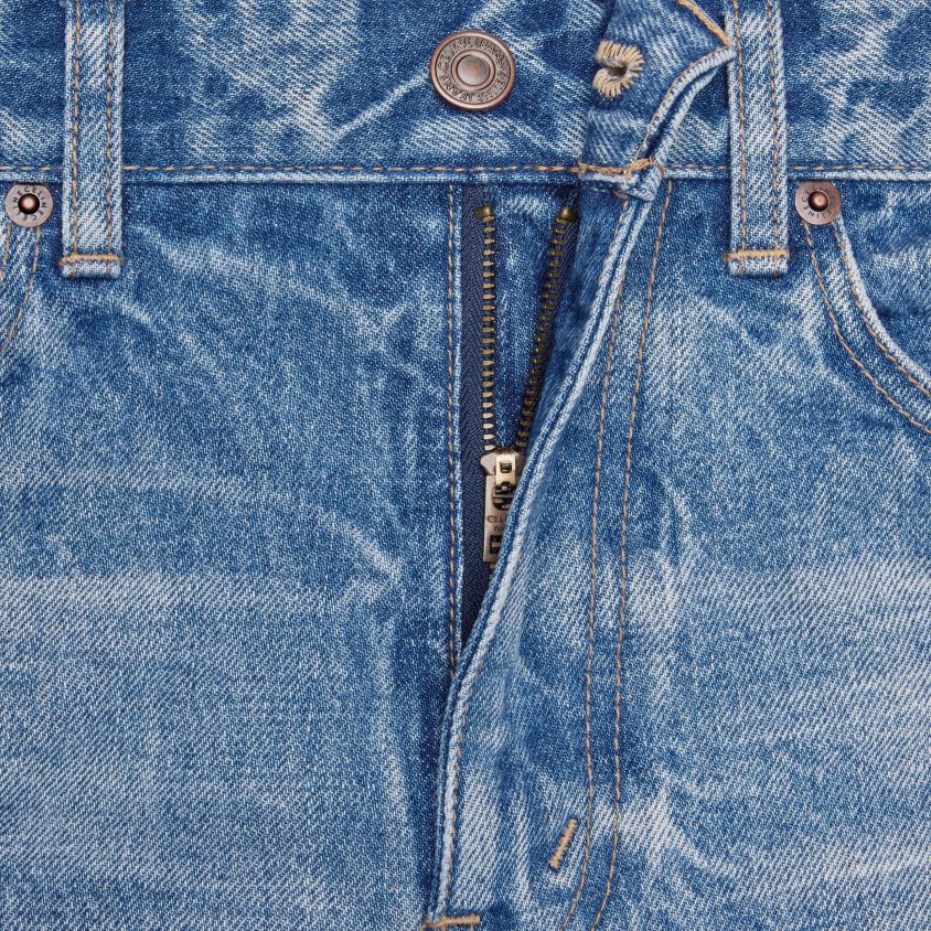 mulheres vestuário CELINE jeans gatinho em jeans lavagem de pismo T204R857