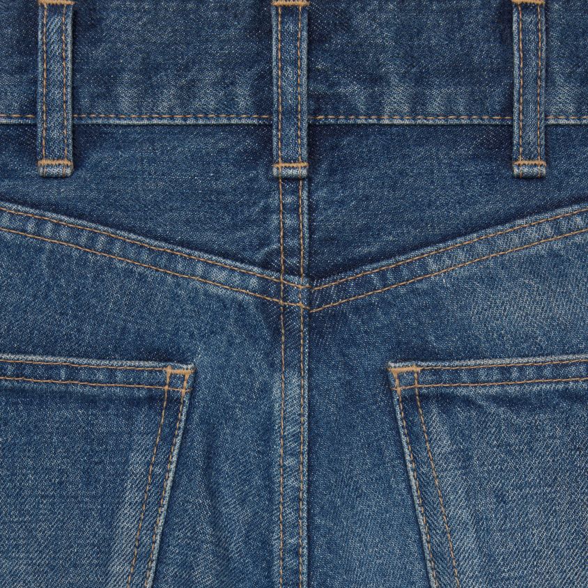 mulheres vestuário CELINE jeans gatinho em jeans lavagem união escura T204R647