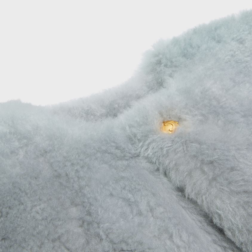 mulheres vestuário CELINE cardigan em caxemira de cabra cinza claro T204R621