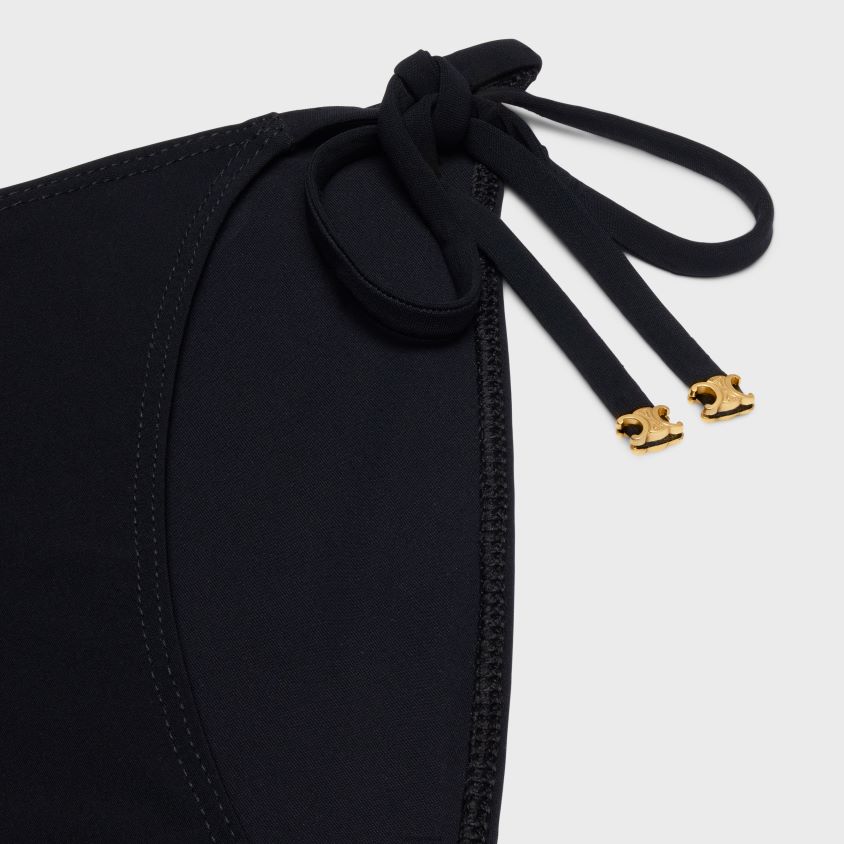 mulheres vestuário CELINE Cueca de maiô triomphe em jersey fosco preto T204R906