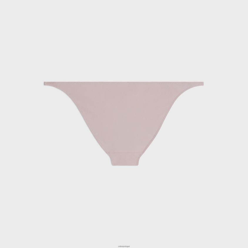 mulheres vestuário CELINE parte inferior do maiô em jersey fosco argila T204R910